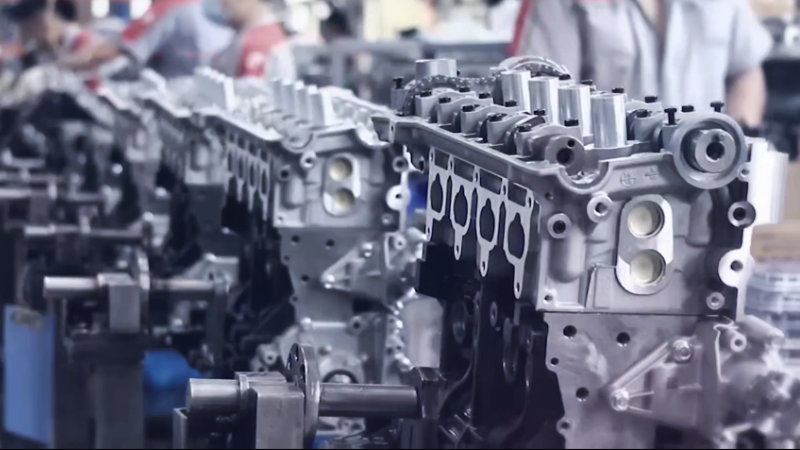 The production process of the G4ED 1.6L engine model