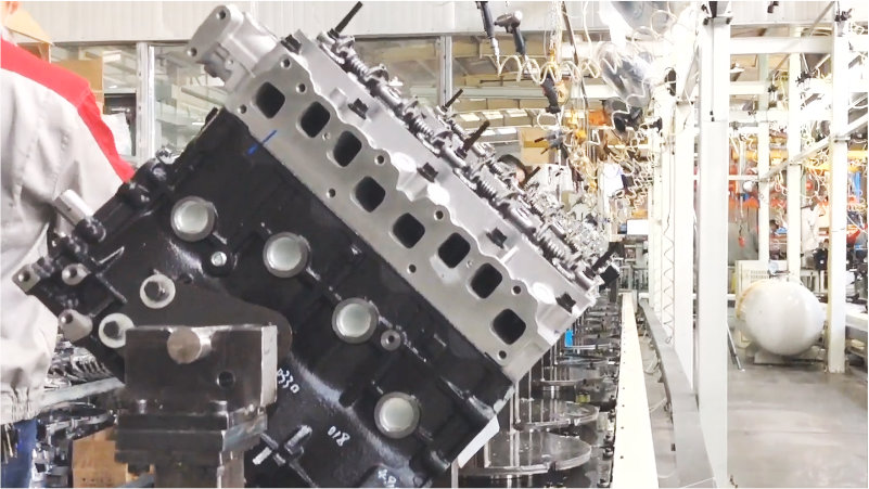 The production process of the 491Q engine model