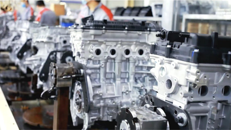 The production process of the G4NA 2.0L engine model
