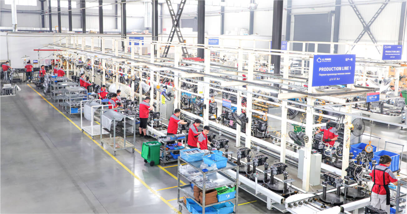 Producing more than 200,000 engines every year, Certified by IATF16949 quality management system.